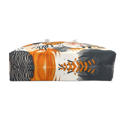 Stylish Weekender Bag with Abstract Floral Design, Travel Tote, Beach Bag, Overnight Bag, Gym Bag, Practical Gift