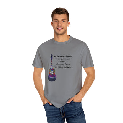 Musical Passion T-Shirt - Guitar Design, Perfect Gift for Musicians, Music Lovers, Holiday Apparel, Inspirational Tee, Casual Wear