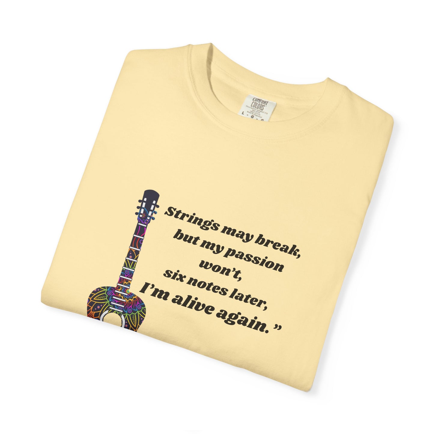 Musical Passion T-Shirt - Guitar Design, Perfect Gift for Musicians, Music Lovers, Holiday Apparel, Inspirational Tee, Casual Wear