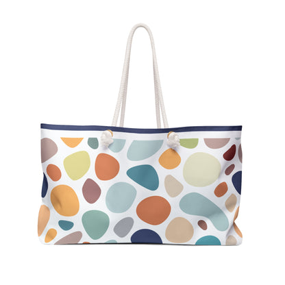Colorful Weekender Bag, Travel Tote, Vacation Bag, Stylish Overnight Bag, Beach Bag, Gift for Travelers