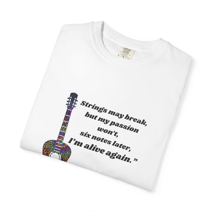 Musical Passion T-Shirt - Guitar Design, Perfect Gift for Musicians, Music Lovers, Holiday Apparel, Inspirational Tee, Casual Wear