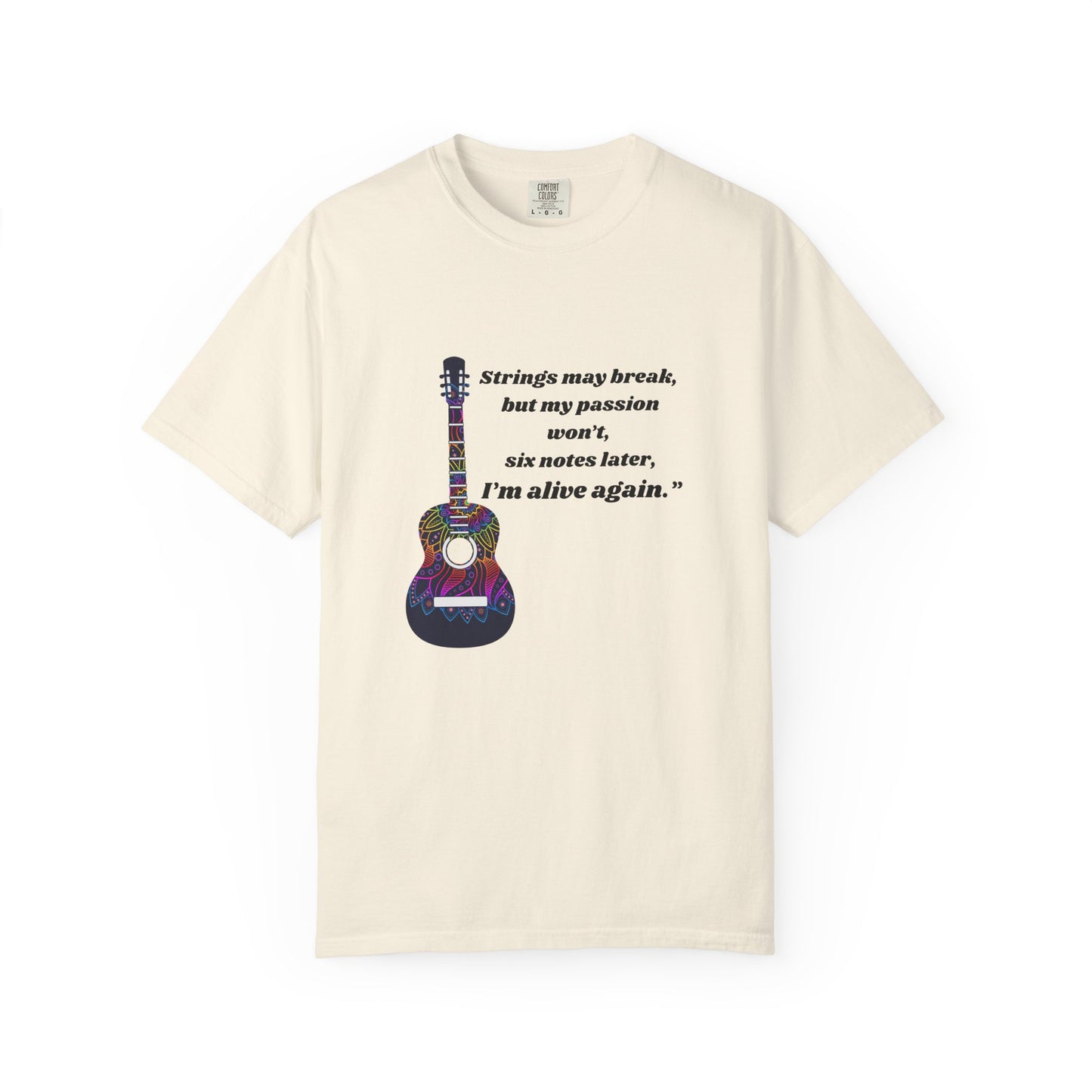 Musical Passion T-Shirt - Guitar Design, Perfect Gift for Musicians, Music Lovers, Holiday Apparel, Inspirational Tee, Casual Wear