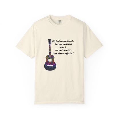 Musical Passion T-Shirt - Guitar Design, Perfect Gift for Musicians, Music Lovers, Holiday Apparel, Inspirational Tee, Casual Wear