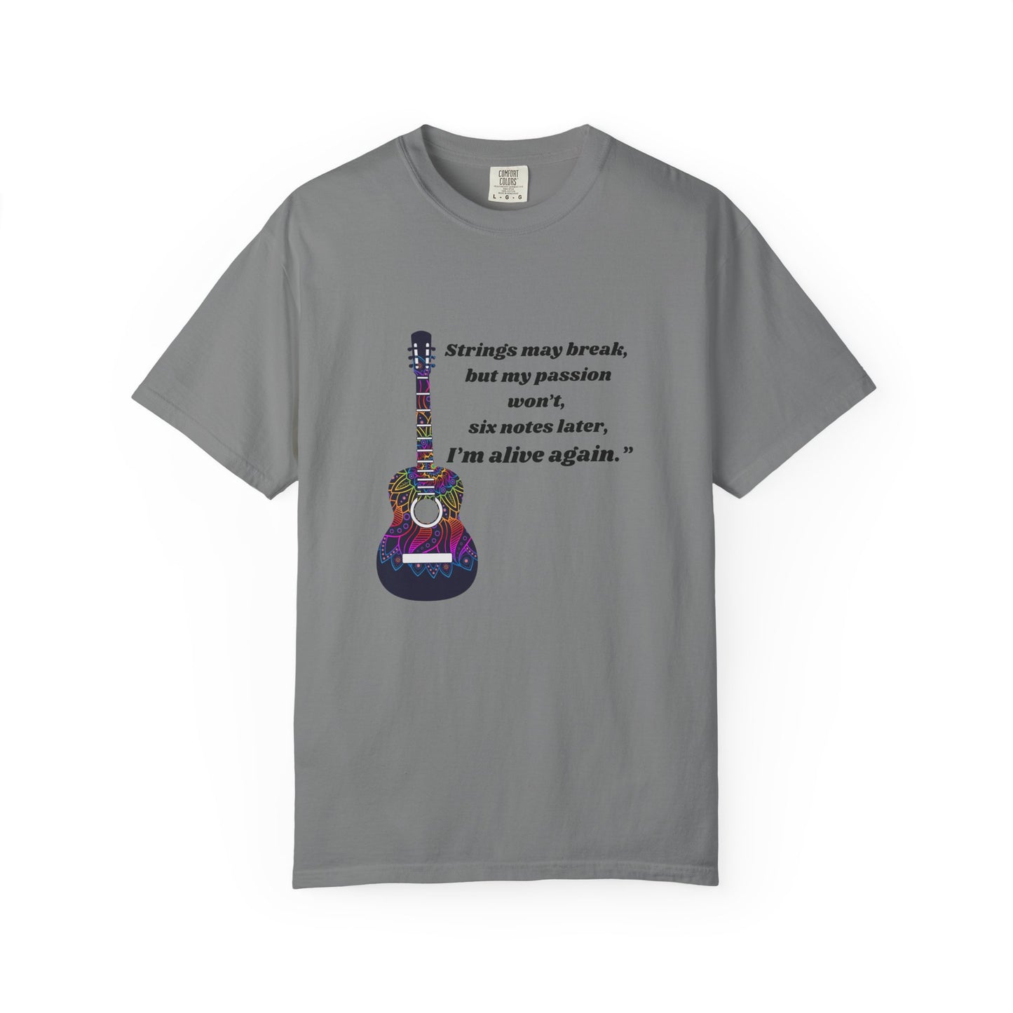Musical Passion T-Shirt - Guitar Design, Perfect Gift for Musicians, Music Lovers, Holiday Apparel, Inspirational Tee, Casual Wear