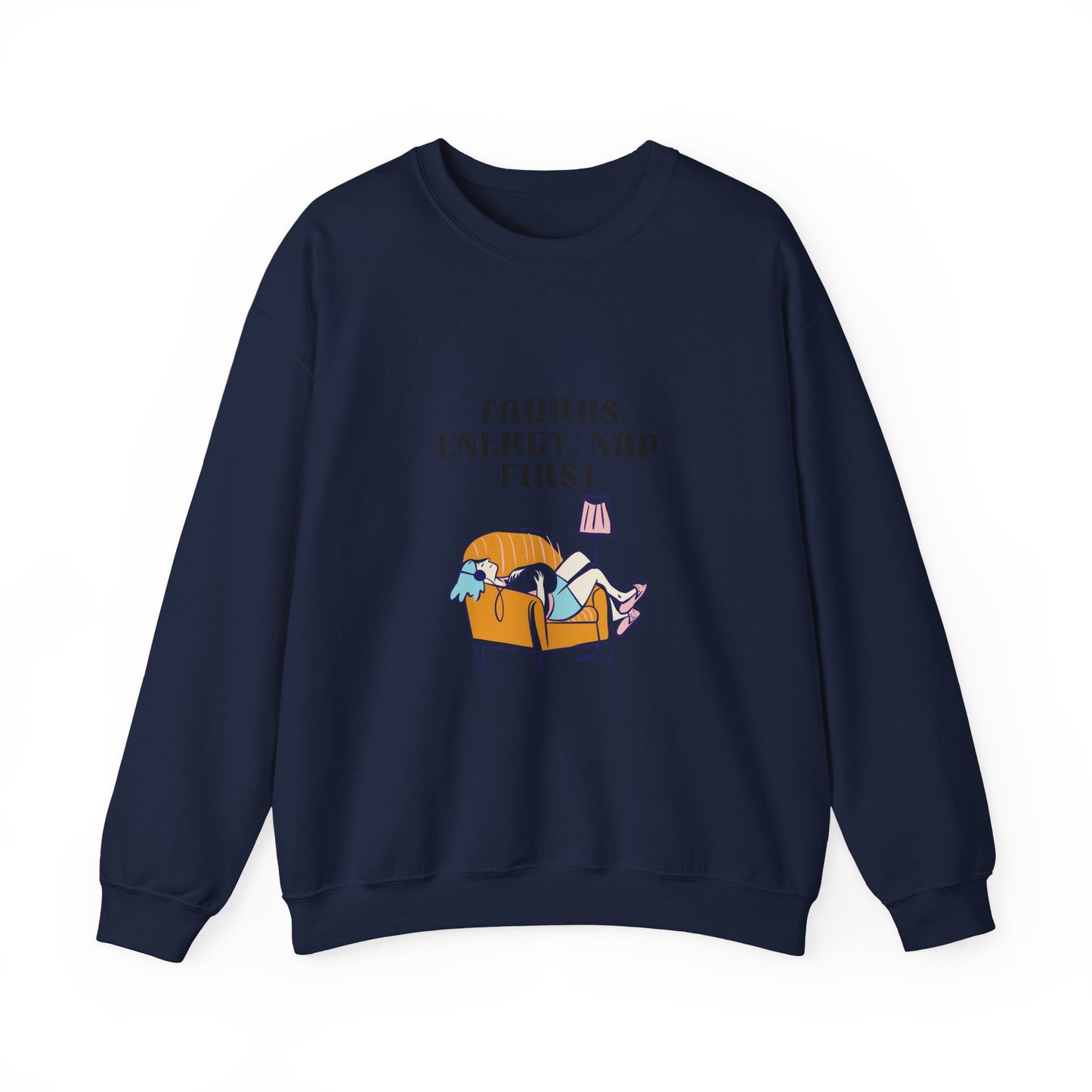 Taurus Nap Sweatshirt: Cozy Zodiac Crewneck for Astrology Lovers, Perfect Gift for Birthdays, Relaxation, and Home