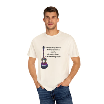 Musical Passion T-Shirt - Guitar Design, Perfect Gift for Musicians, Music Lovers, Holiday Apparel, Inspirational Tee, Casual Wear