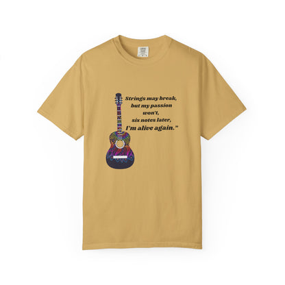 Musical Passion T-Shirt - Guitar Design, Perfect Gift for Musicians, Music Lovers, Holiday Apparel, Inspirational Tee, Casual Wear
