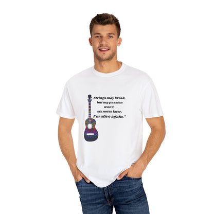 Musical Passion T-Shirt - Guitar Design, Perfect Gift for Musicians, Music Lovers, Holiday Apparel, Inspirational Tee, Casual Wear