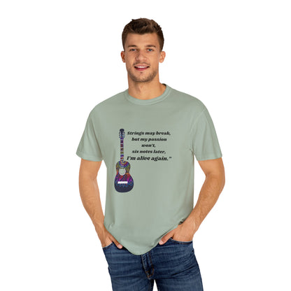 Musical Passion T-Shirt - Guitar Design, Perfect Gift for Musicians, Music Lovers, Holiday Apparel, Inspirational Tee, Casual Wear