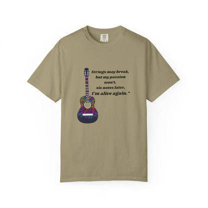 Musical Passion T-Shirt - Guitar Design, Perfect Gift for Musicians, Music Lovers, Holiday Apparel, Inspirational Tee, Casual Wear