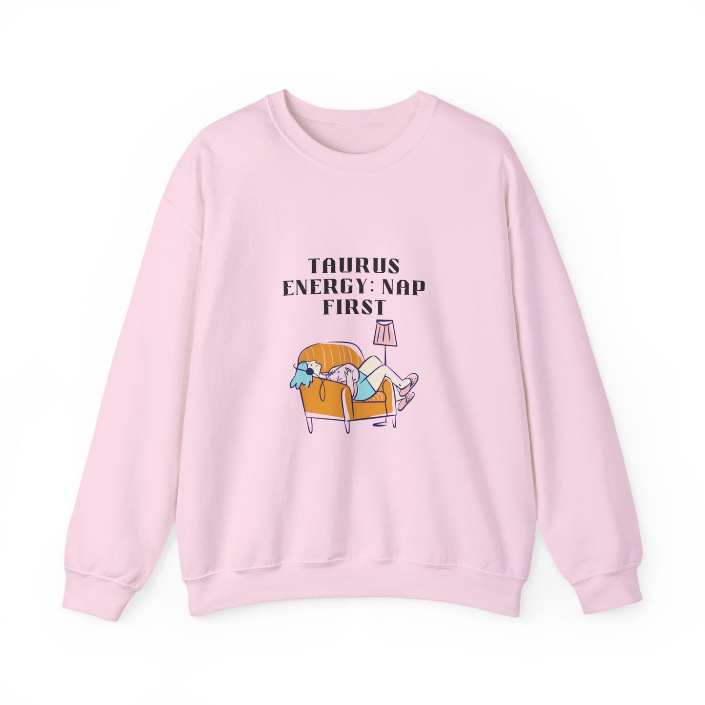 Taurus Nap Sweatshirt: Cozy Zodiac Crewneck for Astrology Lovers, Perfect Gift for Birthdays, Relaxation, and Home