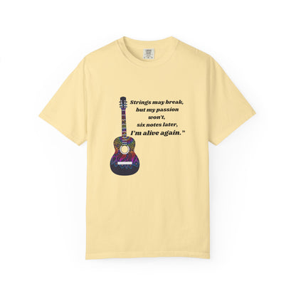 Musical Passion T-Shirt - Guitar Design, Perfect Gift for Musicians, Music Lovers, Holiday Apparel, Inspirational Tee, Casual Wear