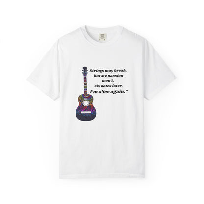 Musical Passion T-Shirt - Guitar Design, Perfect Gift for Musicians, Music Lovers, Holiday Apparel, Inspirational Tee, Casual Wear