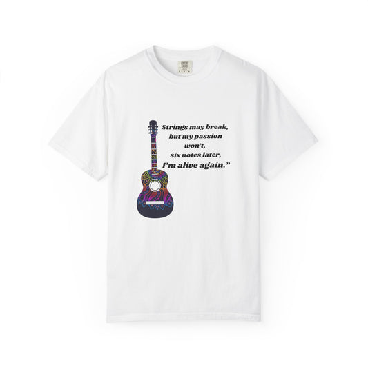 Musical Passion T-Shirt - Guitar Design, Perfect Gift for Musicians, Music Lovers, Holiday Apparel, Inspirational Tee, Casual Wear