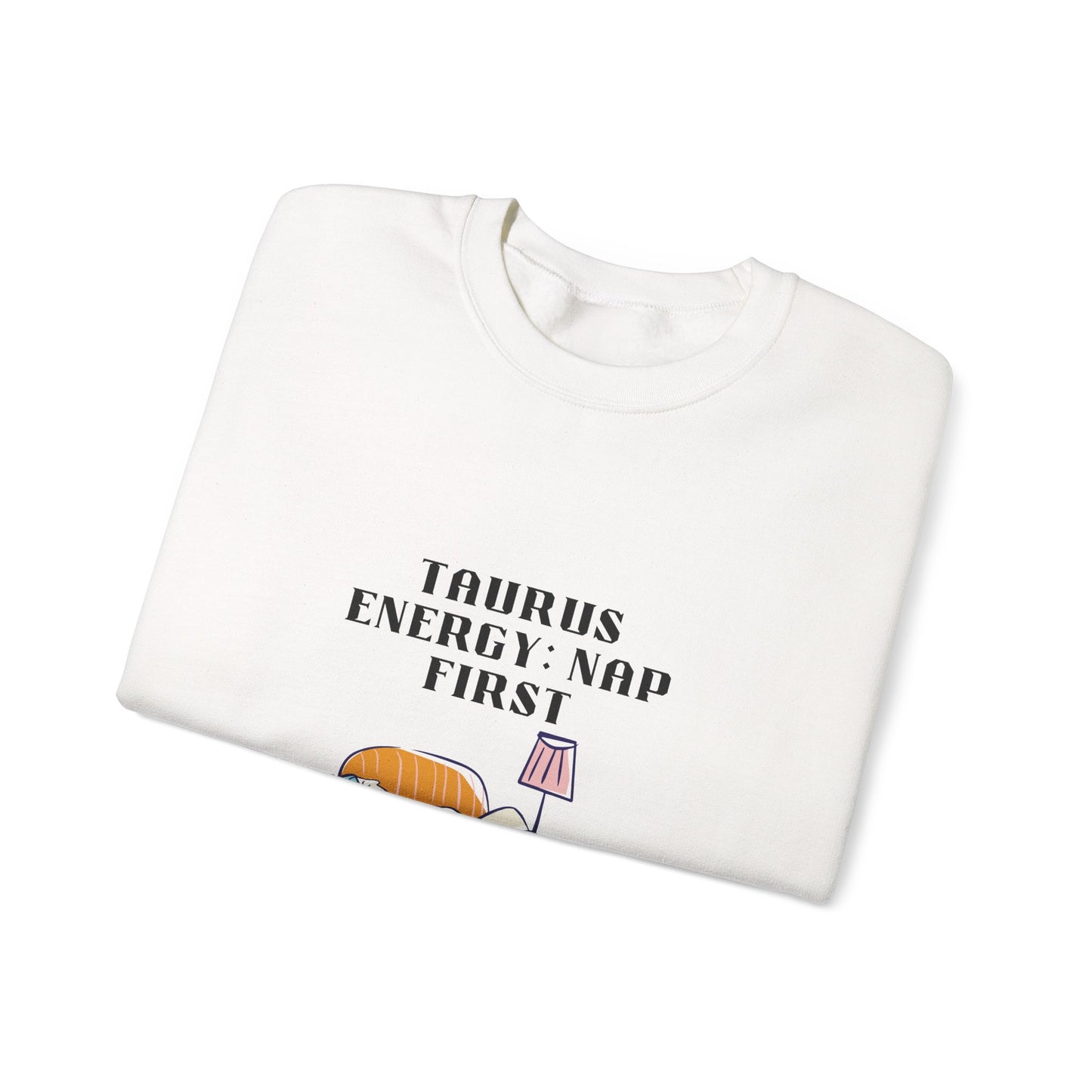 Taurus Nap Sweatshirt: Cozy Zodiac Crewneck for Astrology Lovers, Perfect Gift for Birthdays, Relaxation, and Home