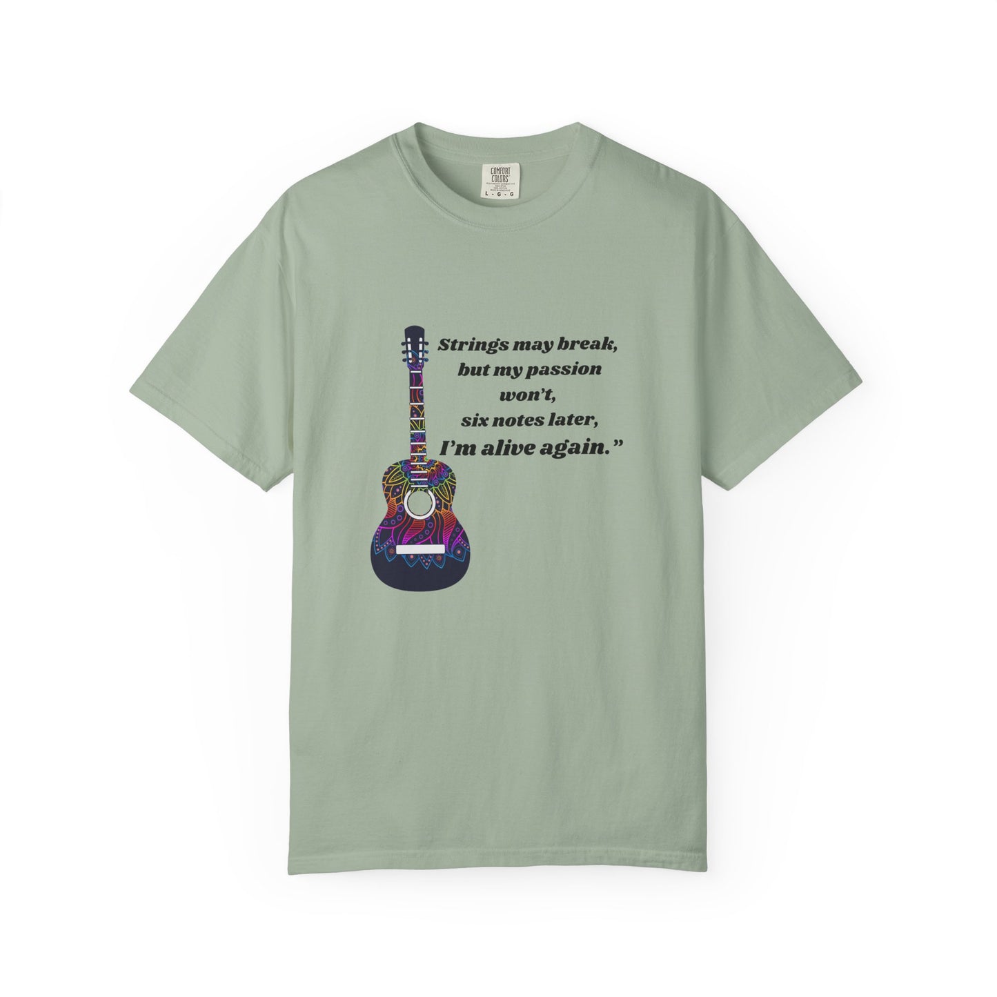 Musical Passion T-Shirt - Guitar Design, Perfect Gift for Musicians, Music Lovers, Holiday Apparel, Inspirational Tee, Casual Wear