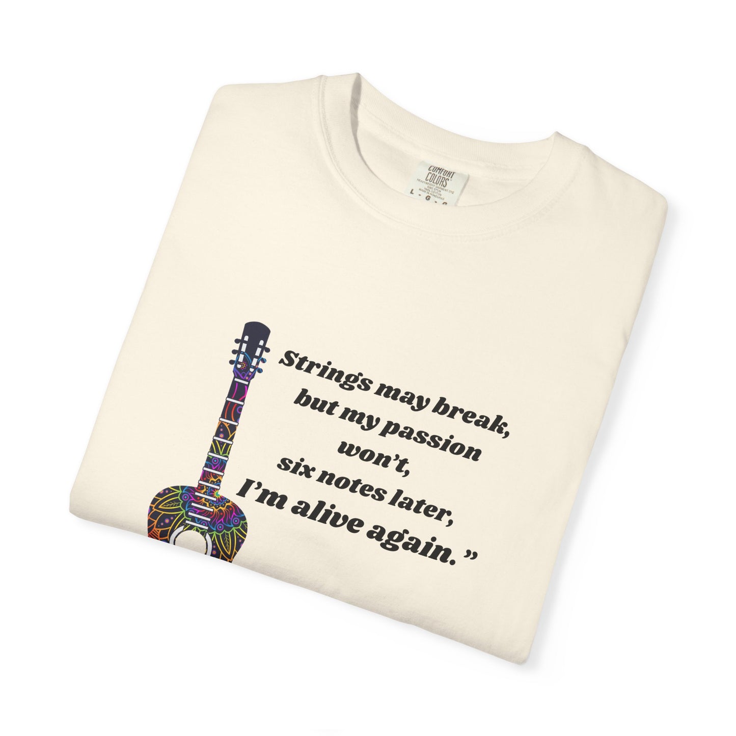 Musical Passion T-Shirt - Guitar Design, Perfect Gift for Musicians, Music Lovers, Holiday Apparel, Inspirational Tee, Casual Wear