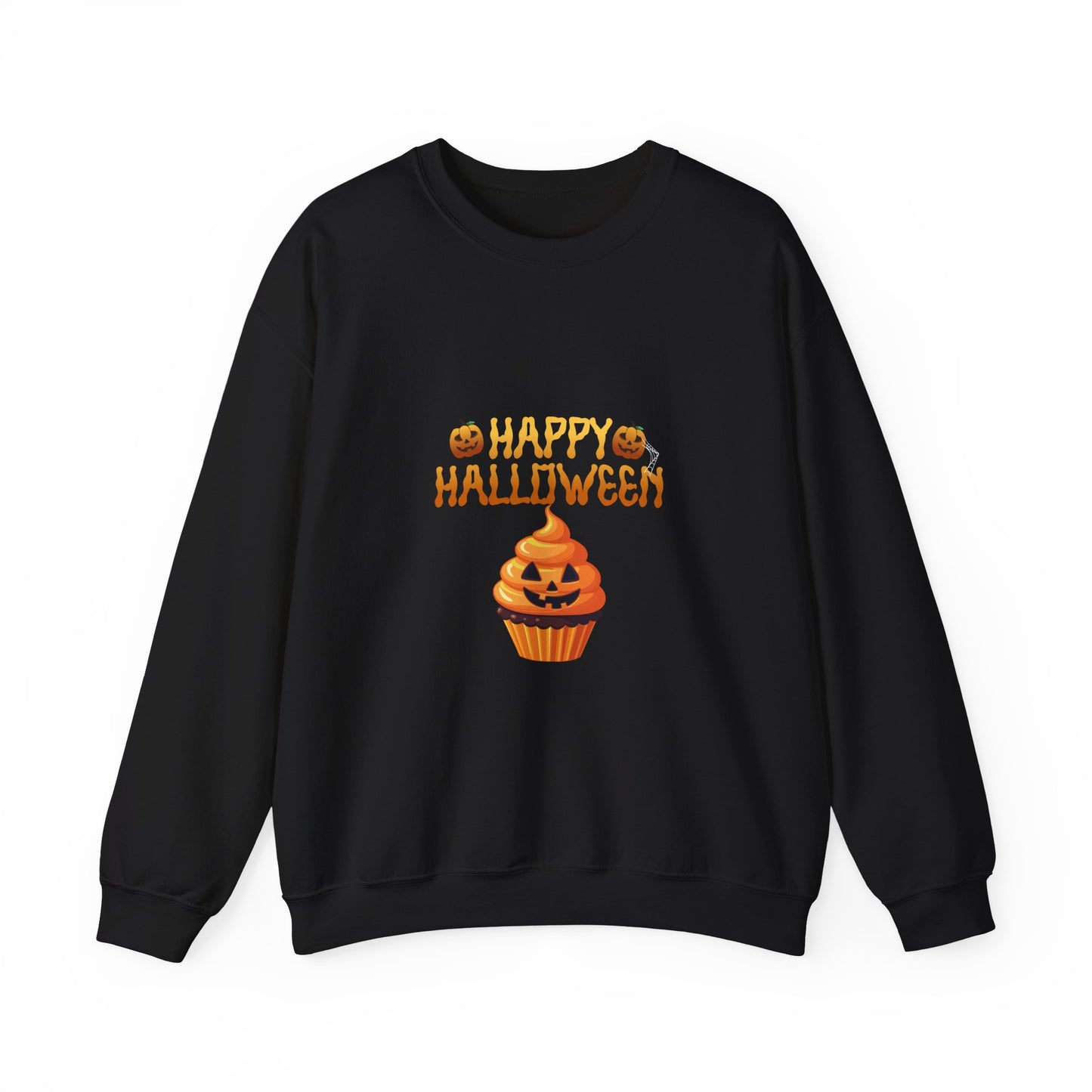 Halloween Sweatshirt, Unisex Crewneck with Pumpkin Design, Cozy Fall Apparel, Seasonal Gift for Halloween, Party Wear, Fun Costume