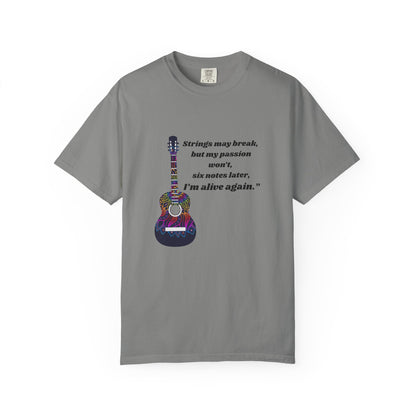 Musical Passion T-Shirt - Guitar Design, Perfect Gift for Musicians, Music Lovers, Holiday Apparel, Inspirational Tee, Casual Wear