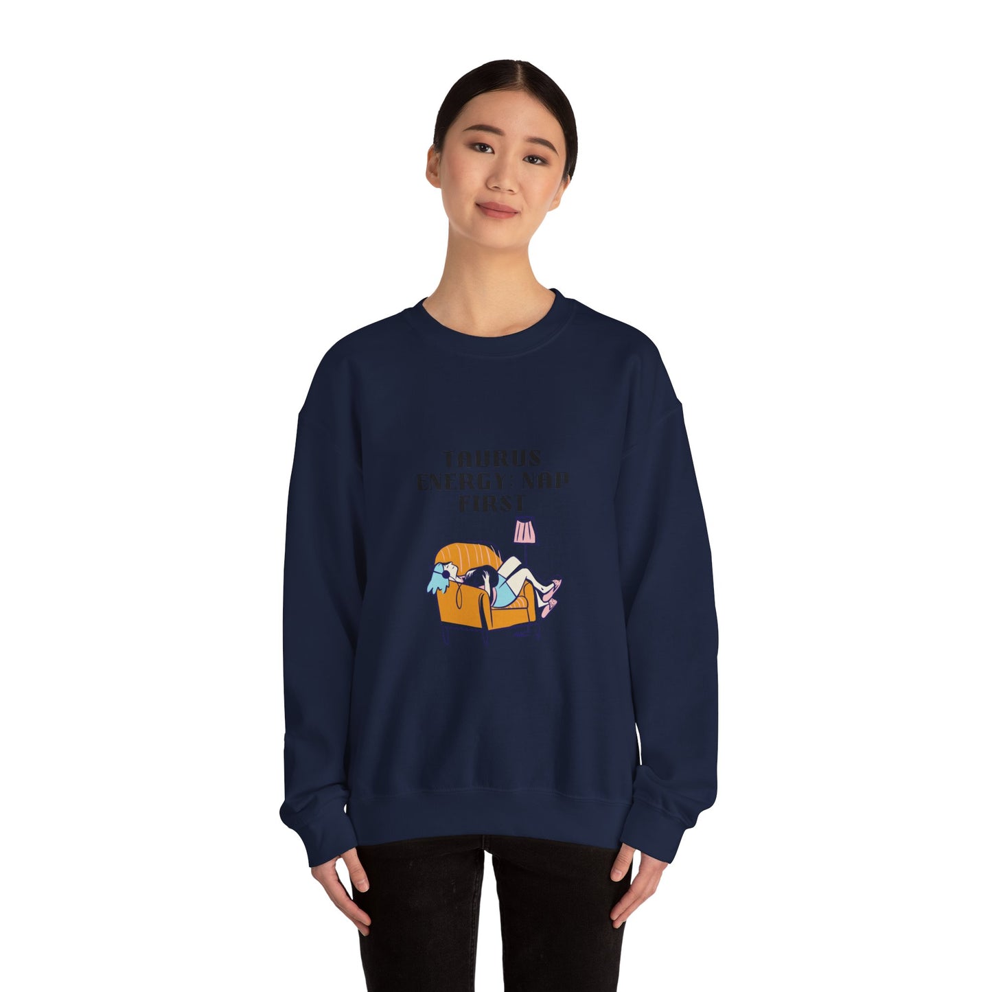 Taurus Nap Sweatshirt: Cozy Zodiac Crewneck for Astrology Lovers, Perfect Gift for Birthdays, Relaxation, and Home